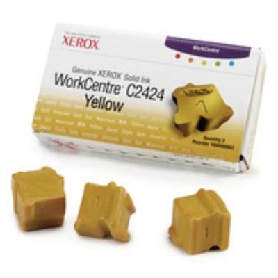 Yellow Solid Ink for WorkCentre C2424 - 3 Sticks