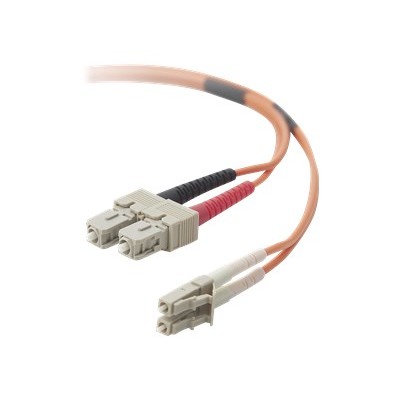 Belkin F2F202L7 05M Patch cable LC PC multi mode M to SC PC multi mode M 16.4 ft fiber optic 62.5 125 micron orange B2B