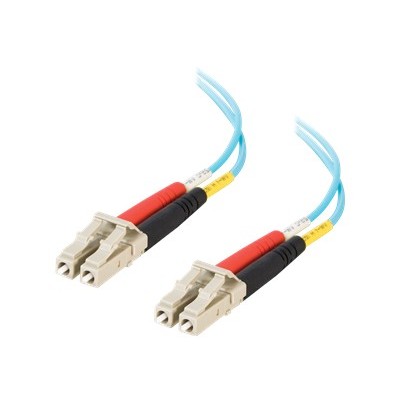 Cables To Go 33046 2m LC LC 10Gb 50 125 Duplex Multimode OM3 Fiber Cable Aqua PVC 6ft Patch cable LC multi mode M to LC multi mode M 6.6 ft fibe