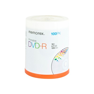 100 x DVD-R 4.7 GB - storage media