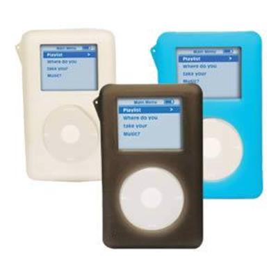 Mini iPod Skins 3 Pack (dark) - Blue  Clear  Black