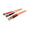 1 Meter Duplex MM Fiber Optic Cable LC-ST