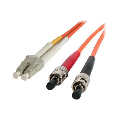 StarTech.com FIBLCST10 10m Fiber Optic Cable Multimode Duplex 62.5 125 LSZH LC ST OM1 LC to ST Fiber Patch Cable
