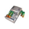 AA/AAA Battery Charger with 4xAA NiMH Batteries