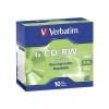 10Pack CD-RW 80 Min. 700MB 2X-4X Storage media