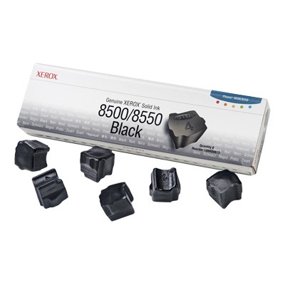 Black Solid Ink for Phaser 8500/8550 - 6 Sticks
