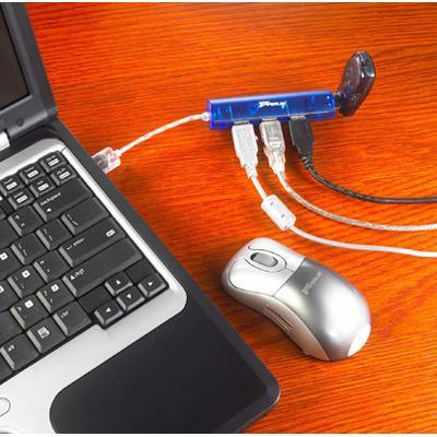 Ultra Mini-USB 2.0 4-Port Hub - hub - 4 ports - desktop