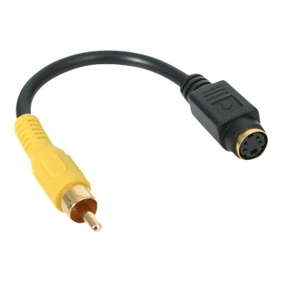 Startech Svid2compfm 6in S-video To Composite Video Adapter Cable - Video Adapter - S-video / Composite Video - 4 Pin Mini-din (f) - To - Rca (m) - 5.9 In
