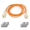 Multimode SC/SC Duplex Fiber Patch Cable - 50 feet