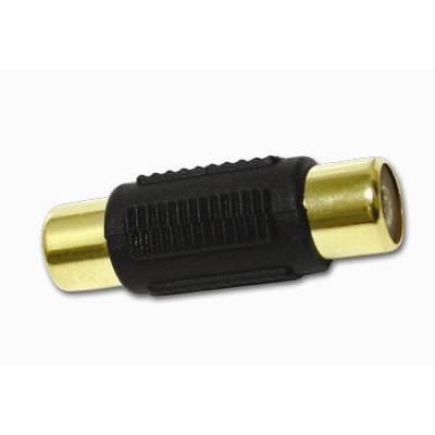 Cables To Go 03169 RCA F F Gold Coupler Video audio coupler RCA F to RCA F black