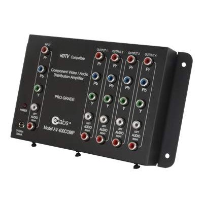 4-Output Component Video + Audio Distribution Amplifier - video/audio splitter - 4 ports - desktop
