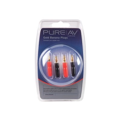 PureAV Gold Banana Plugs