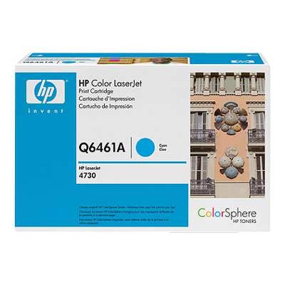 Color LaserJet Q6461A Cyan Print Cartridge with HP ColorSphere Toner