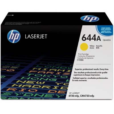 HP Inc. Q6462A 644A Yellow original LaserJet toner cartridge Q6462A for Color LaserJet 4730mfp 4730x 4730xm 4730xs CM4730 CM4730f CM4730fm CM