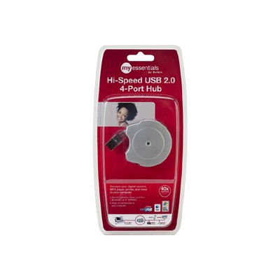 Hi-Speed USB 2.0 4-Port Hub - hub - 4 ports - desktop