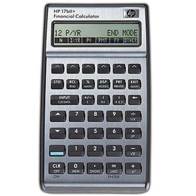 HP Inc. F2234A ABA 17bII Financial calculator battery carbonite alloy metallic