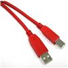 2m USB 2.0 A/B Cable Red