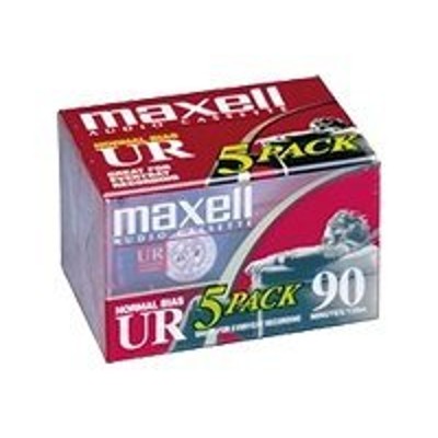 Maxell 108562 UR 90 Cassette 5 x 90min Normal BIAS