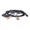 Premium keyboard/ video/ mouse/ audio/ USB cable kit - 6 feet