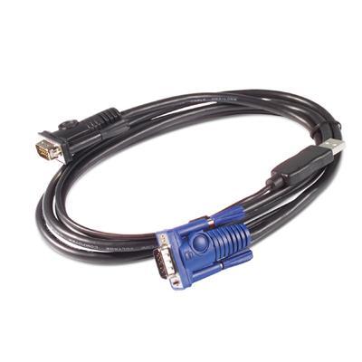 APC AP5261 Video USB cable USB HD 15 M to HD 15 M 25 ft for 16 Port Multi Platform Analog KVM 8 Port Multi Platform Analog KVM