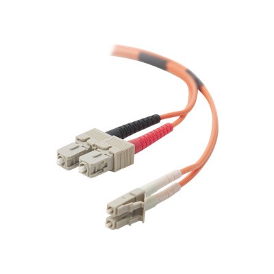 Belkin F2F202L7 15M Patch cable LC PC multi mode M to SC PC multi mode M 49 ft fiber optic 62.5 125 micron orange