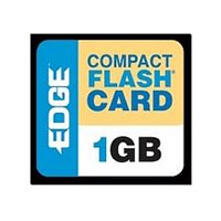 Edge Memory Edgdm-188993-pe Digital Media Premium - Flash Memory Card - 1 Gb - Compactflash - For Compaq Ipaq Pocket Pc H3150  Toshiba Portégé 3505