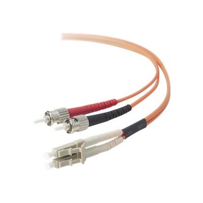 Belkin F2F202L0 05M Patch cable LC PC multi mode M to ST PC multi mode M 16.4 ft fiber optic 62.5 125 micron orange B2B