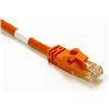 25ft CAT6 550Mhz Snagless Crossover Cable Orange