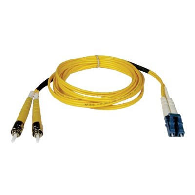 TrippLite N368-02M 2m Duplex SMF 8.3/125 Patch Cable LC/ST Fiber Optic TrippLite N368-02M 2m Duplex SMF 8.3/125 Patch Cable LC/ST Fiber Optic