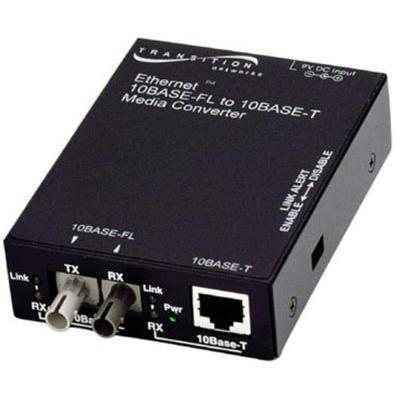 Transition E-tbt-frl-05(sm)-na Stand-alone - Fiber Media Converter - Ethernet - 10base-t  10base-fl - St Single Mode / Rj-45 - Up To 12.4 Miles - 1310 Nm