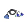 Lets you take instant command over two PCsï¿½all from a single keyboard  mouse  and monitor! For your convenience  it even comes with built-in cables to meet all your connection needs.