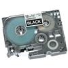 1/2 Laminated Tape - White on Black