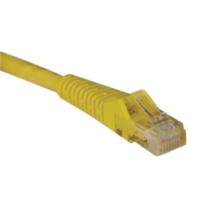 TrippLite N201 003 YW 3ft Cat6 Gigabit Snagless Molded Patch Cable RJ45 M M Yellow 3 Patch cable RJ 45 M to RJ 45 M 3 ft UTP CAT 6 molded snag
