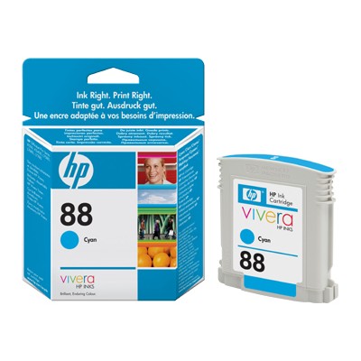 HP Inc. C9386AN 140 88 9 ml cyan original ink cartridge for Officejet Pro K5400 K550 K8600 L7480 L7550 L7580 L7590 L7650 L7680 L7780