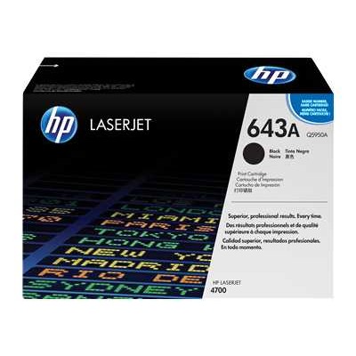 HP Inc. Q5950A 643A Black original LaserJet toner cartridge Q5950A for Color LaserJet 4700 4700dn 4700dtn 4700n 4700ph