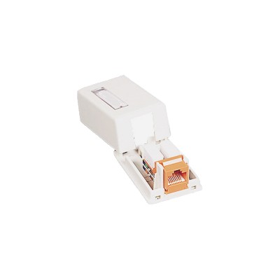 Cables To Go 03830 Premise Plus Surface mount box ivory 1 port