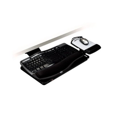 3M AKT100LE Adjustable Keyboard Tray Lever Adjust Arm 11.7in x 24.4in x 7.2in 21.75in Track Adjustable Platform 3M AKT100LE Adjustable Keyboard Tray Lever Adjust Arm 11.7in x 24.4in x 7.2in 21.75in Track Adjustable Platform