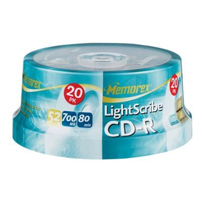 LightScribe - CD-R x 20 - 700 MB - storage media