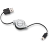 2.6-foot Retractable USB A/A Extension Cable