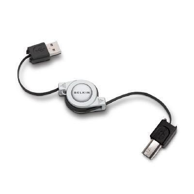 Retractable USB extension cable - 2.6 ft