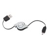 2.6-foot Retractable USB 4-Pin Mini-B Cable