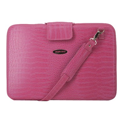 Large Faux-Croc Portfolio - notebook carrying case