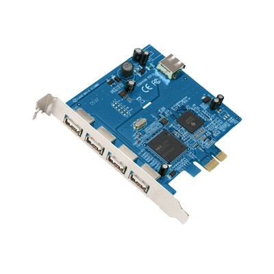 Hi-Speed USB 2.0 5-Port PCI Express Card - USB adapter - 5 ports