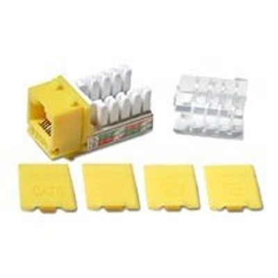 Cables To Go 29318 Modular insert yellow 1 port