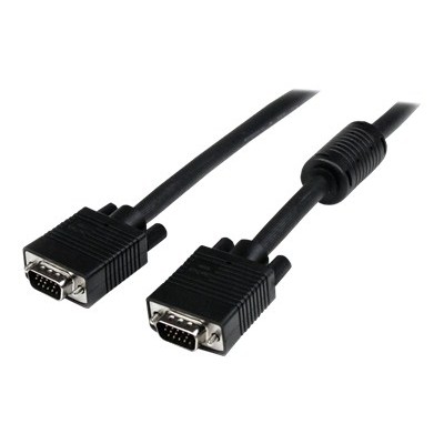 StarTech.com MXT101MMHQ10 10 ft Coax High Resolution VGA Monitor Cable HD15 M M VGA cable HD 15 M to HD 15 M 10 ft molded black for P N RKCONS2