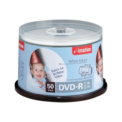 Printable DVD-R x 50 - 4.7 GB - storage media