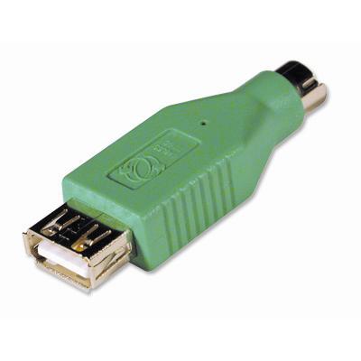Cables To Go 35700 Keyboard mouse adapter PS 2 M to USB F green