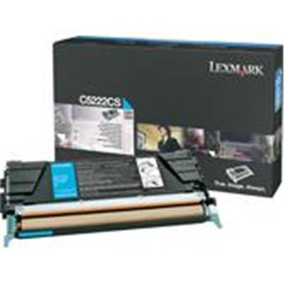 Lexmark C5222CS Cyan original toner cartridge for C522 524 530 532 534