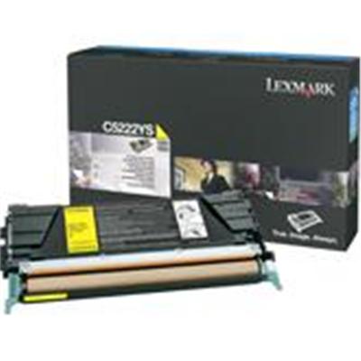 Lexmark C5222YS Yellow original toner cartridge for C522 524 530 532 534