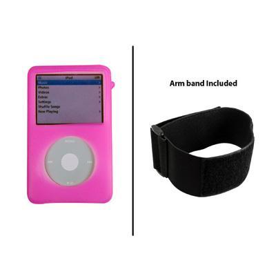 IP-HVPI Skin Case For iPod Video with Armband - Pink